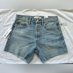 Aritzia Denim Forum Light Blue Shorts